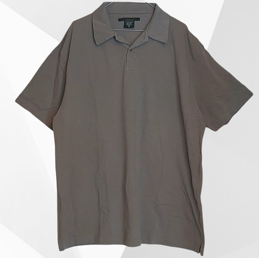 ♦️MENS♦️ Signature Carrington Greenish Grey Golf Shirt